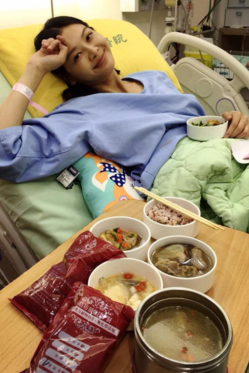 名模林嘉綺吃坐月子餐