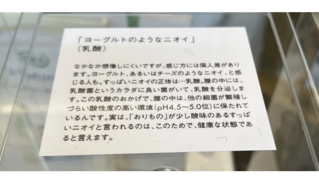 "Mùi giống sữa chua" (axit lactic)